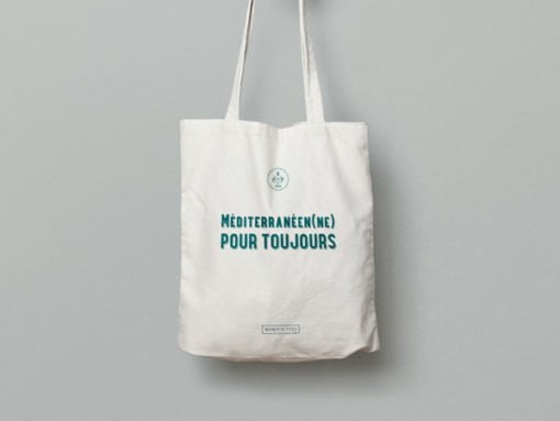 Méditerranéen(ne) pour toujours | Tote bag tissu