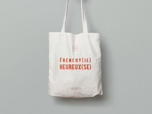 Frenchy(ie) heureux(se) | Tote bag tissu